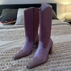 Jeffery Campbell Pink Cowgirl Boots Size 9.5